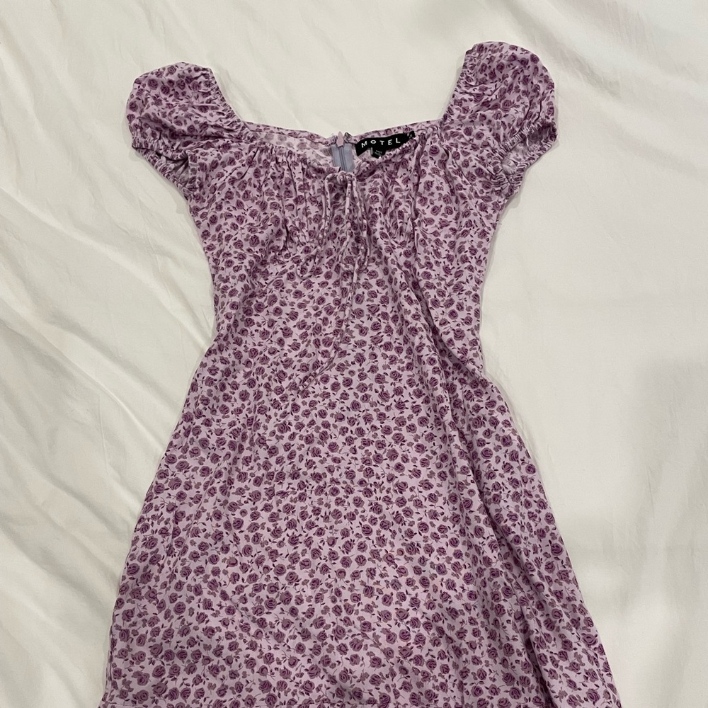 motel purple floral dress!!